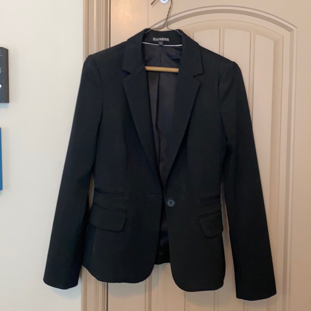 Express fitted CL black blazer